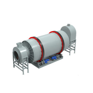 Triple pass rotary drum dryer